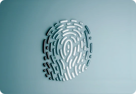 Fingerprint on a scanning surface
